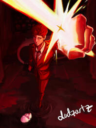 full body character; fully rendered; detailed background